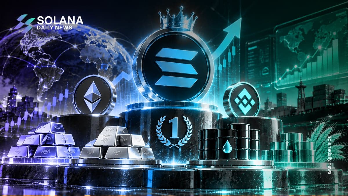 Solana Takes Top Spot in Tokenized Commodities Trading
