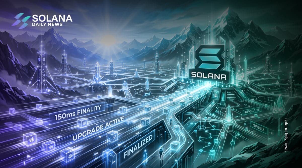 Solana Prepares Alpenglow Upgrade With 150ms Finality