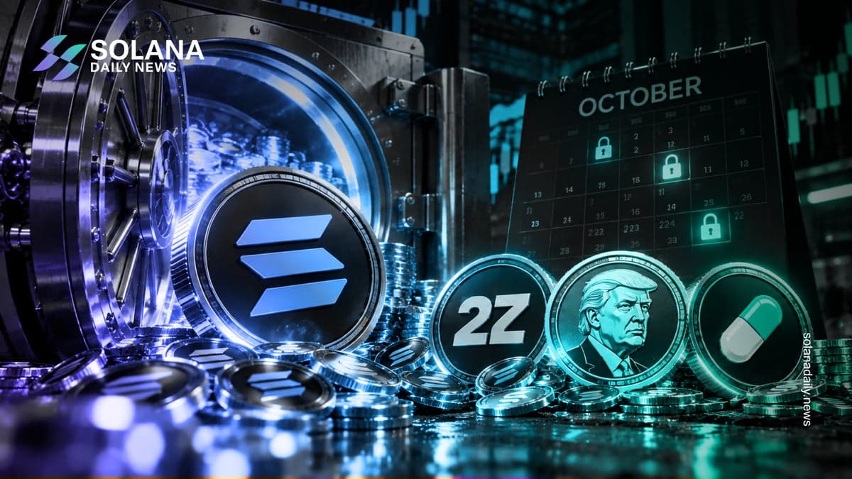 Solana Token Unlocks: $2Z, $TRUMP and $PUMP Lead October Schedule