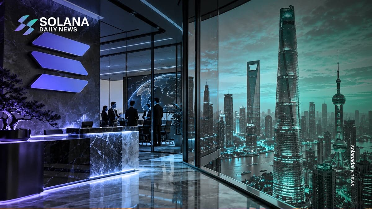 Solana Opens Shanghai Office in Shanghai Tower
